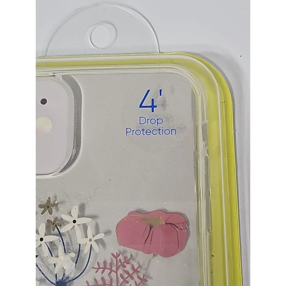 onn. iPhone Phone Case 11 / XR Pro Durable Gel‎ Floral Print Cellphone Protector